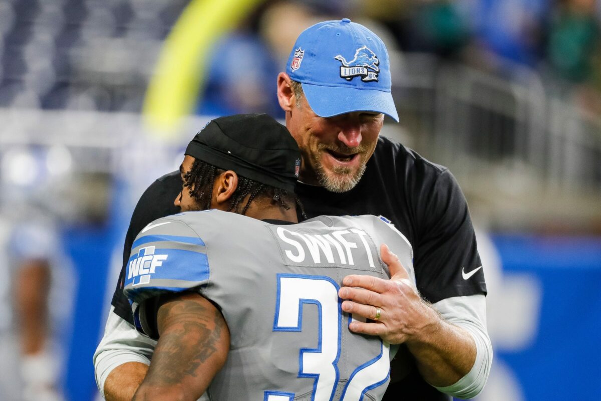 D’Andre Swift squashes any notion of sour grapes toward the Detroit Lions