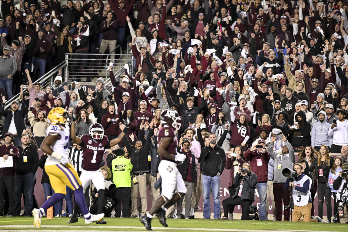 Texas A&M’s projected football bowl matchup features a clash versus Big 12 opponent