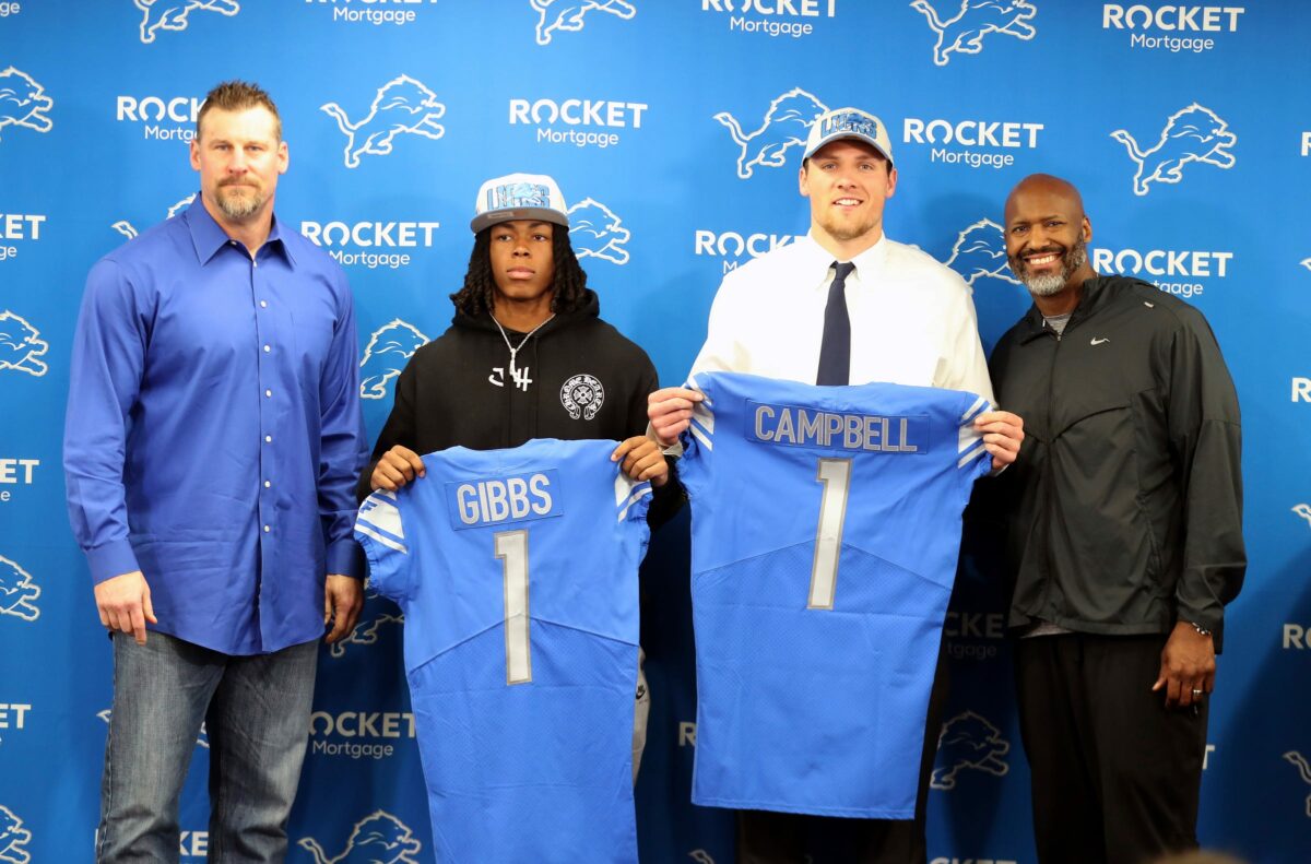 The Lions draft class picks their initial jersey numbers