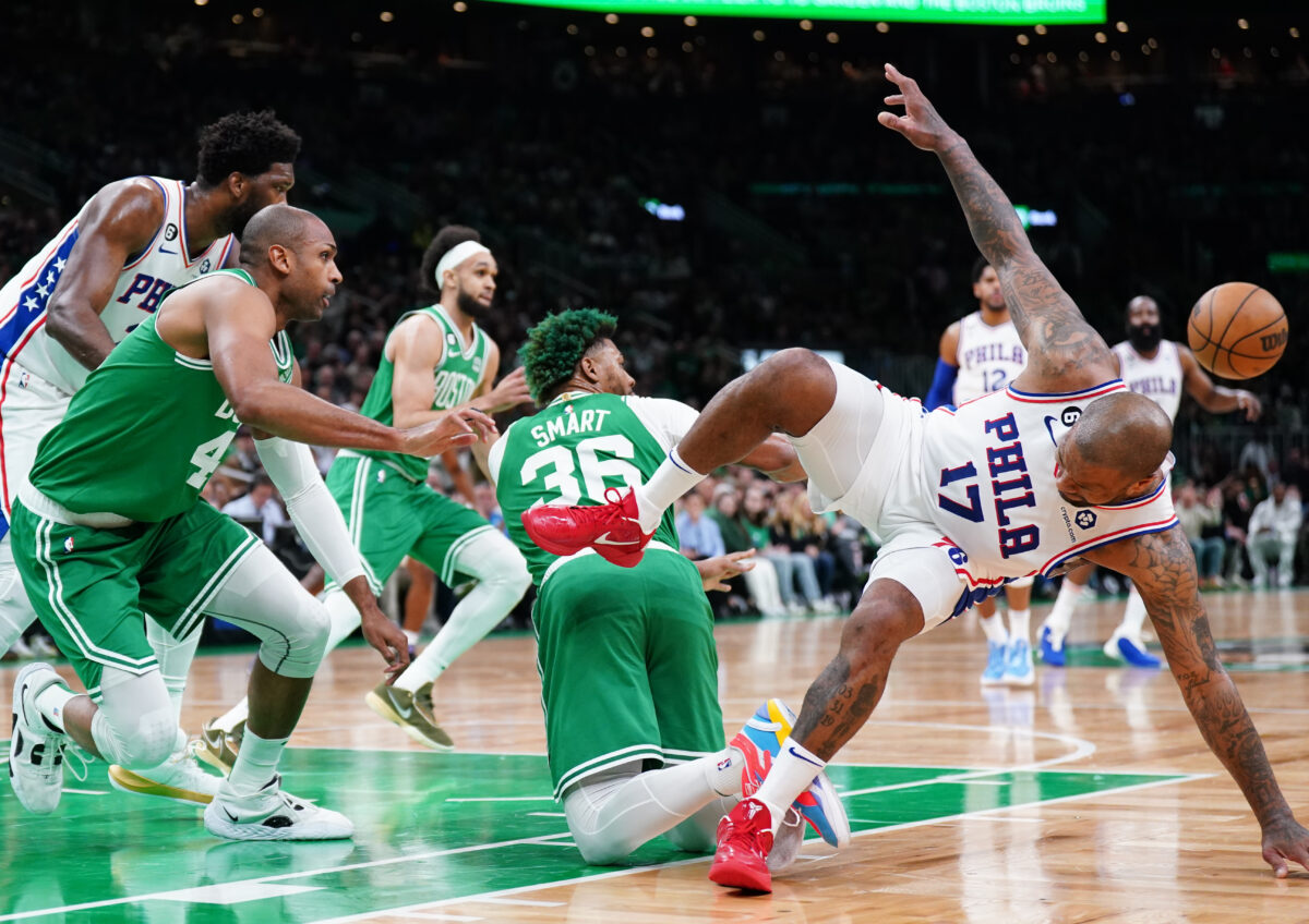 Boston Celtics guard Marcus Smart is the winner of the league’s 2022-23 NBA Hustle Award