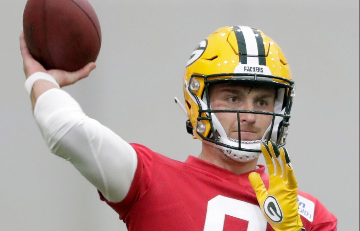 Sean Clifford works through first mini camp with Packers