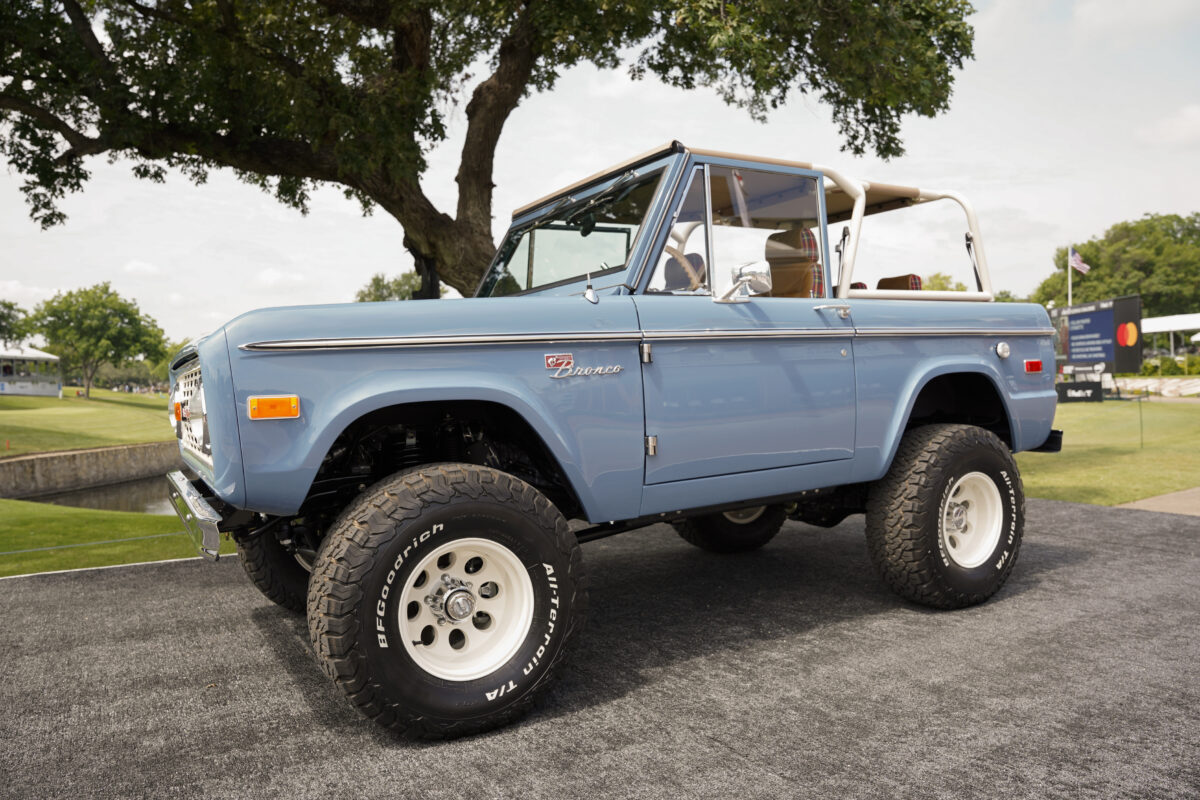 This year’s Charles Schwab Challenge winner gets a souped-up 1973 Ford Bronco with Tartan plaid seats