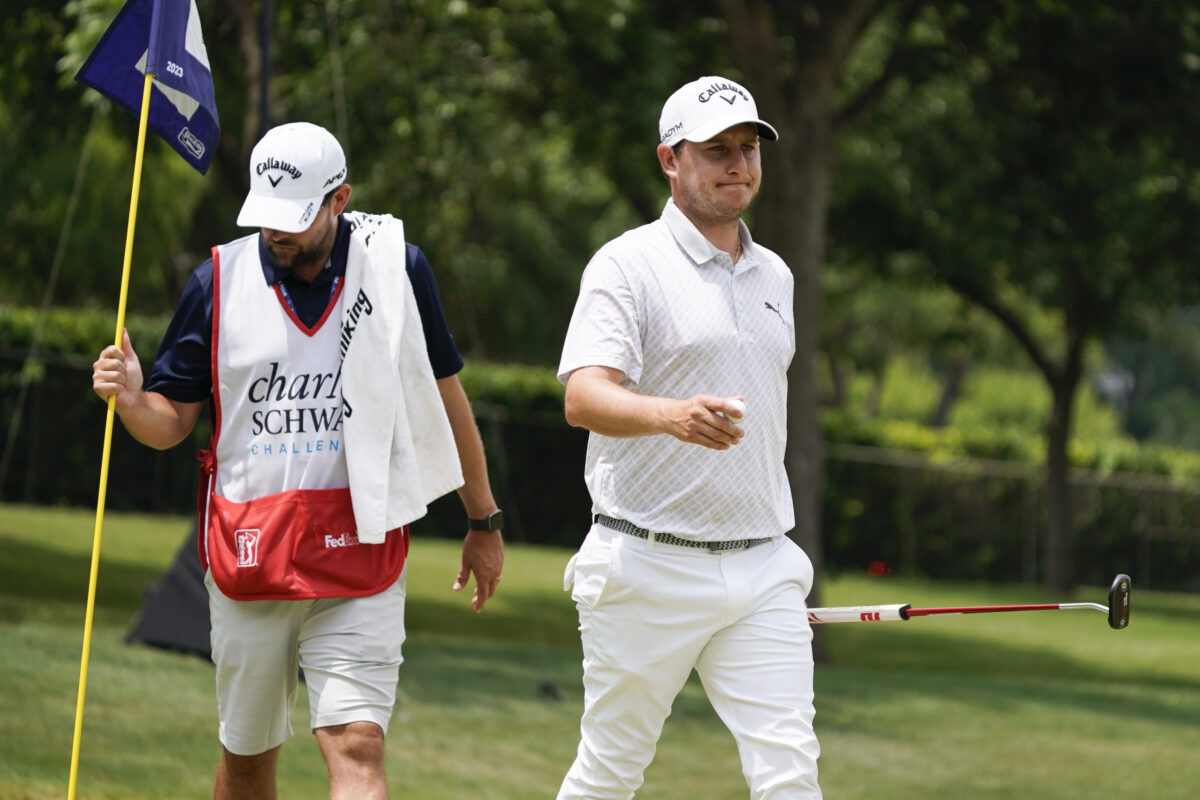 Emiliano Grillo explains why he prepped for Charles Schwab Challenge playoff by inviting two kids on the tee with him to hit balls