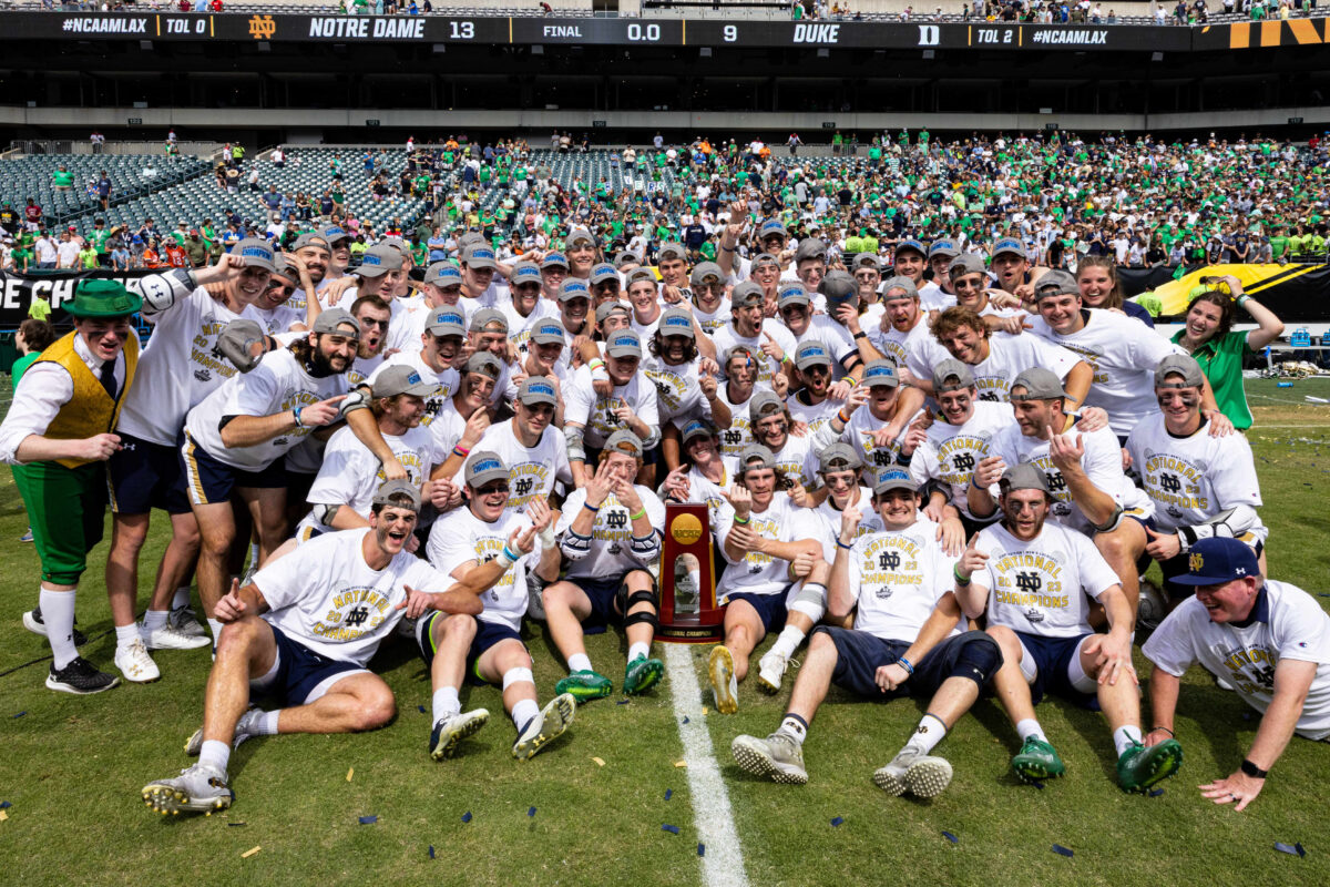 Watch: Notre Dame lacrosse updates Twitter bio