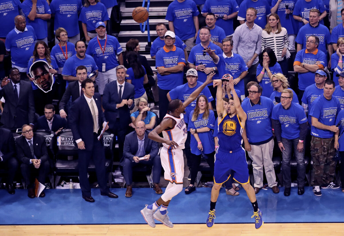 On this day: Klay Thompson’s 41 points leads Warriors to Game 6 win vs. Thunder in 2016 WCF