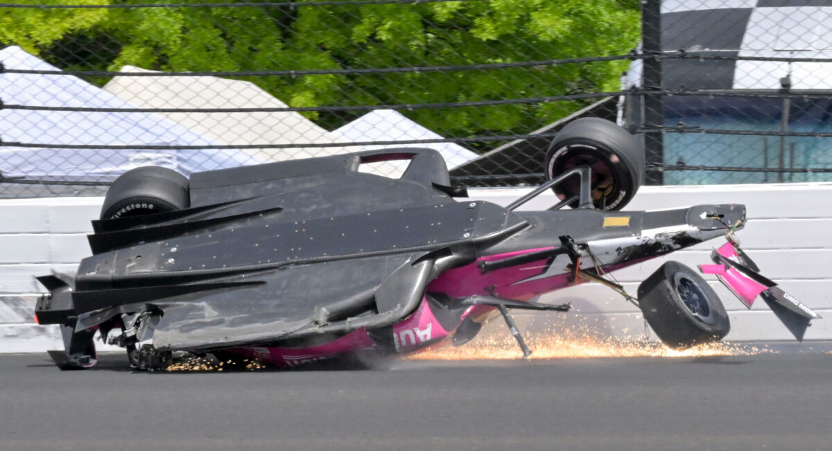 Kyle Kirkwood’s on-board camera captured a terrifying angle of his Indy 500 crash
