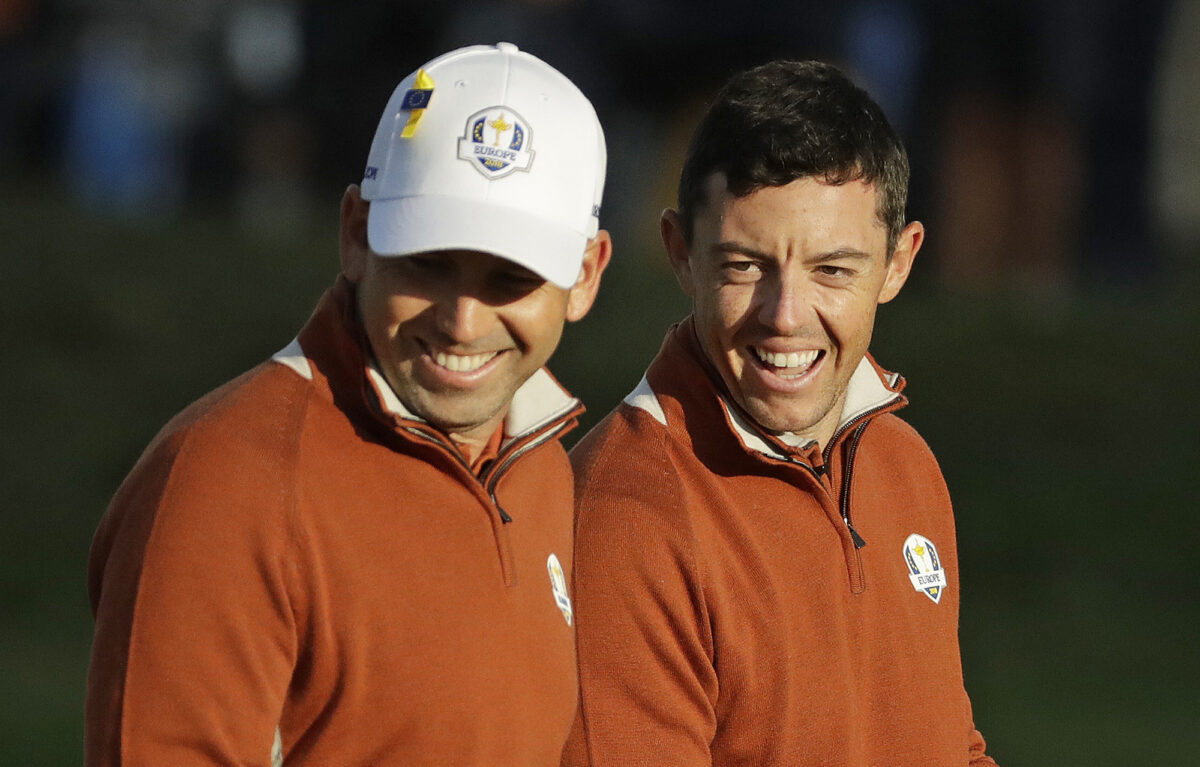 ‘It’s certainly a shame’: Rory McIlroy on Europe losing Sergio Garcia, Ian Poulter, Lee Westwood as future Ryder Cup captains