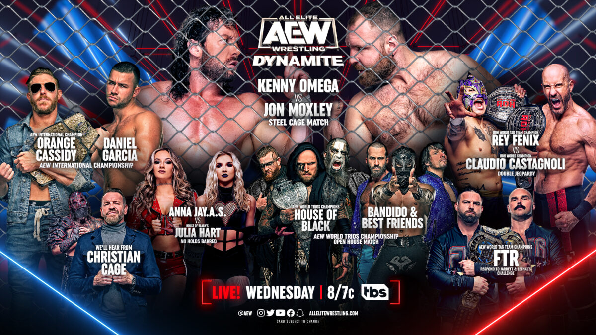 AEW Dynamite preview: Omega, Mox settle things inside a Steel Cage