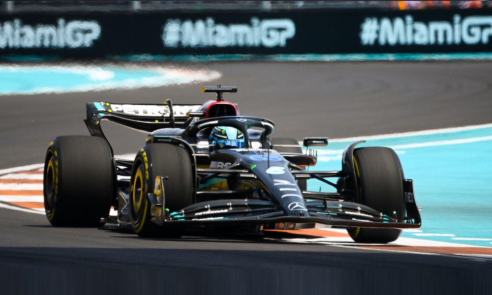 Russell leads Mercedes sweep of opening Miami GP practice