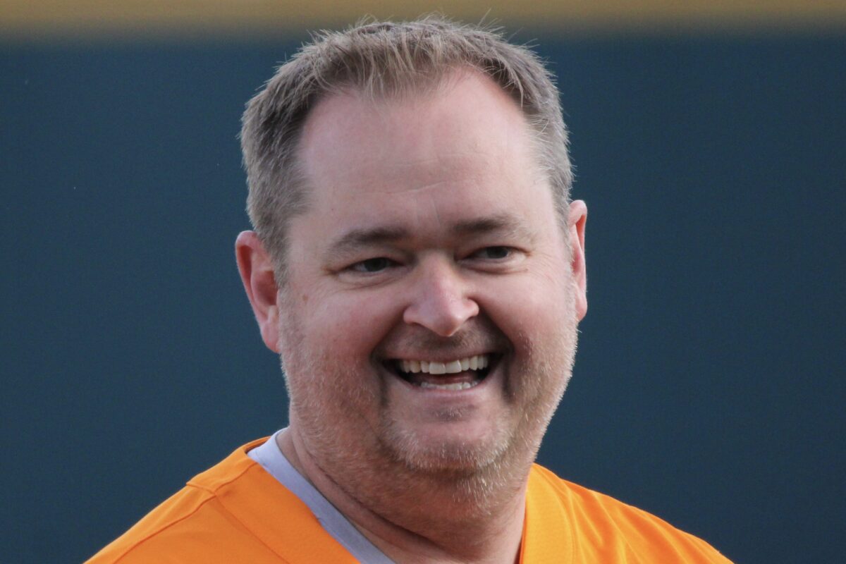 PHOTOS: Josh Heupel throws first pitch at Tennessee baseball game