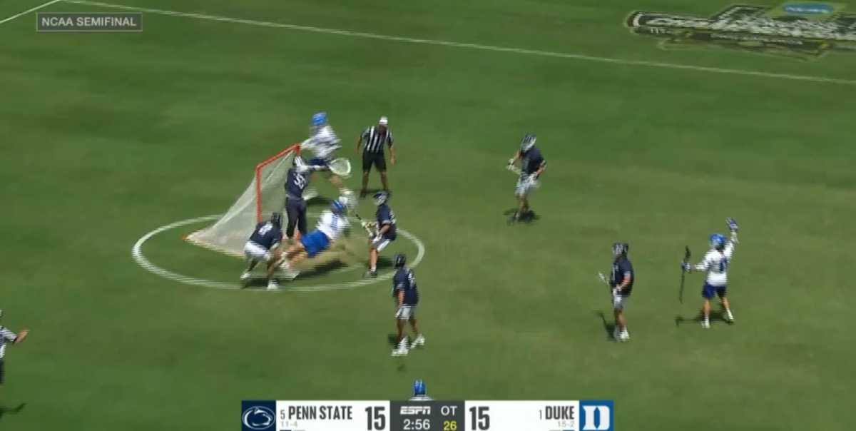 Lacrosse fans were furious that Duke’s game-winning NCAA semifinal goal didn’t get called for a crease violation