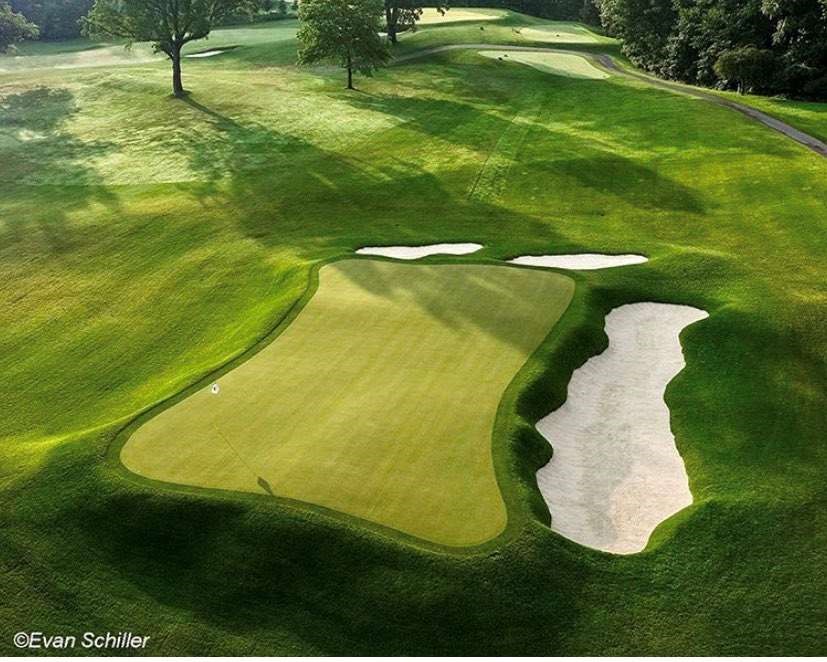 PGA Championship: The 15th hole is playing at just 131 yards for the second round at Oak Hill