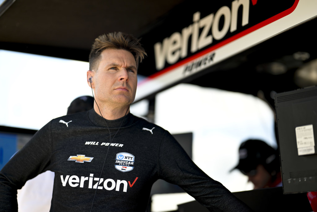 The Bird is the word for Will Power after a bad day at Road America