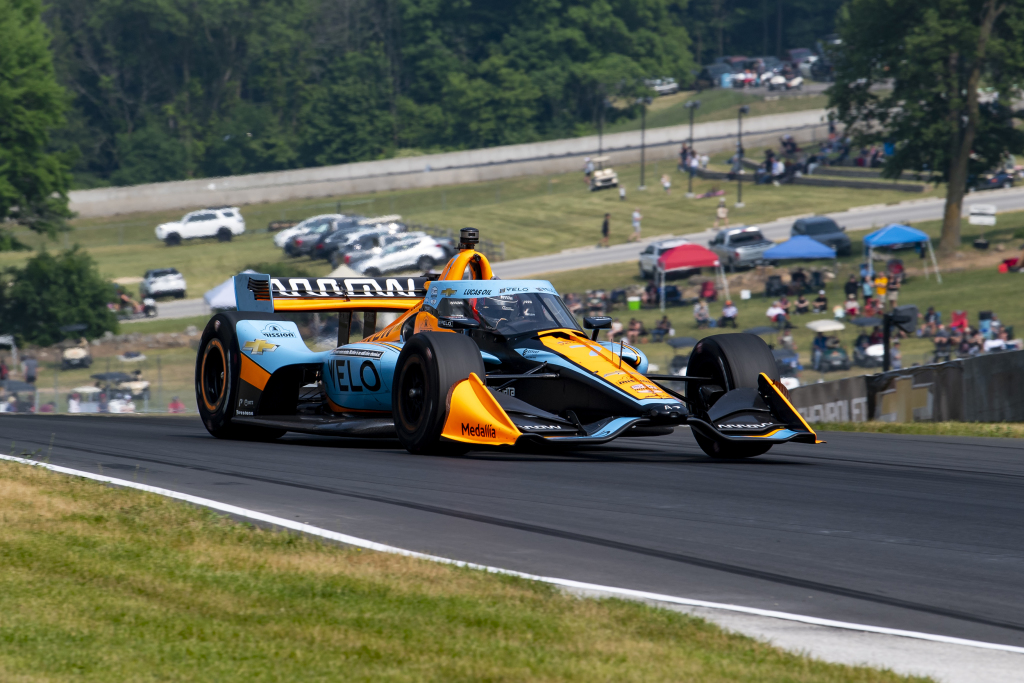 Rossi stays ahead in wreck-strewn second Road America IndyCar practice