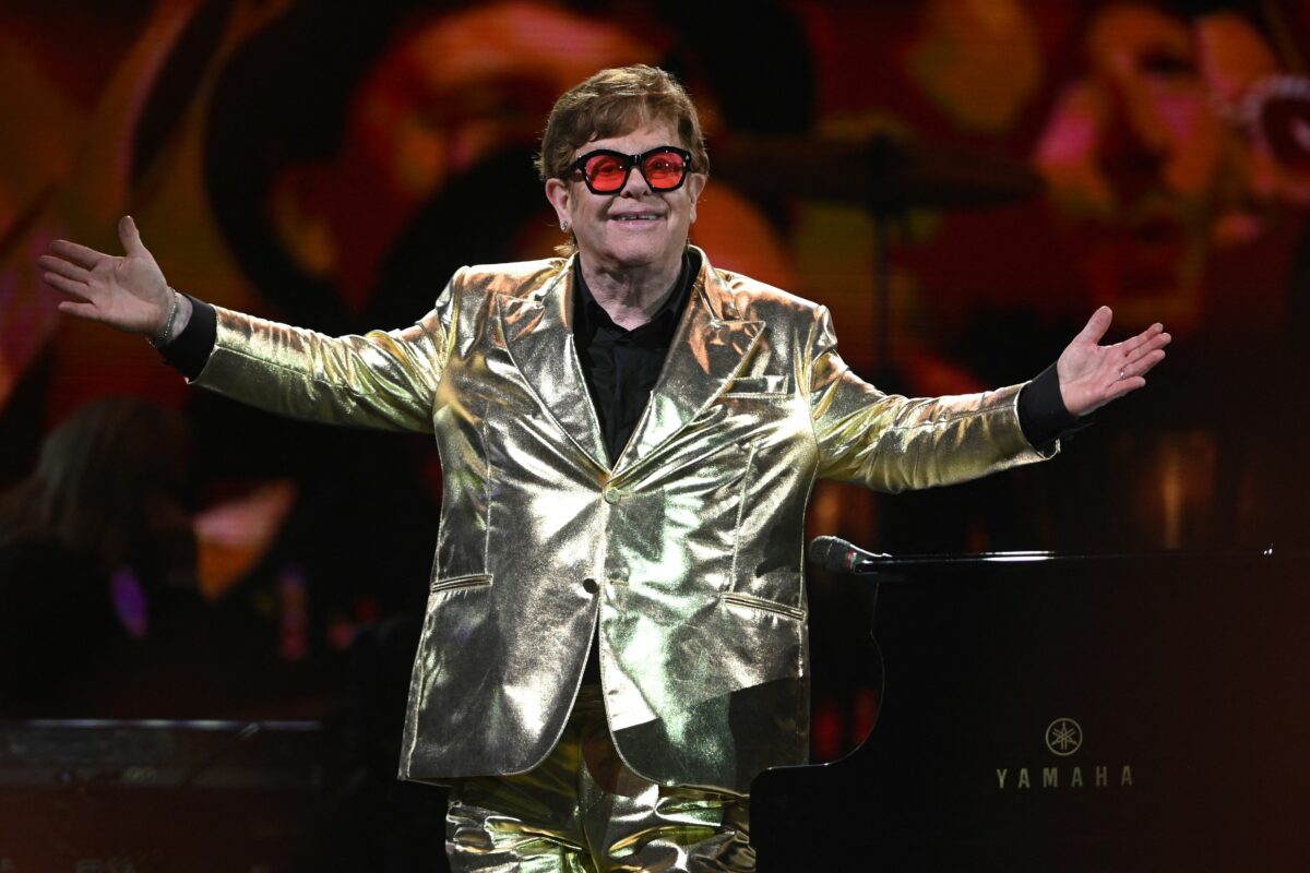 Elton John performs stunning set at Glastonbury Music Festival