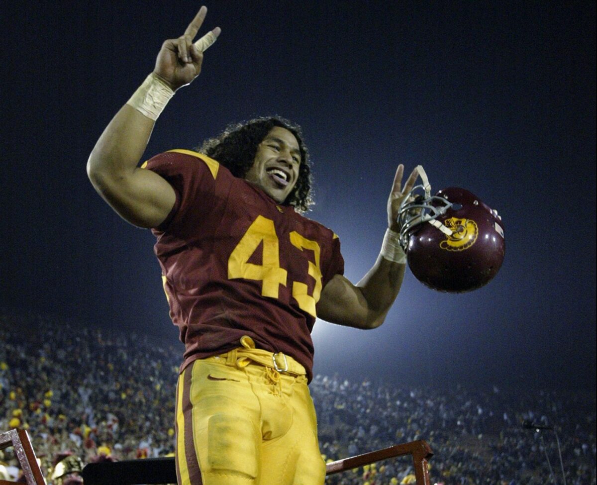 Troy Polamalu helps Lincoln Riley on USC official visit weekend