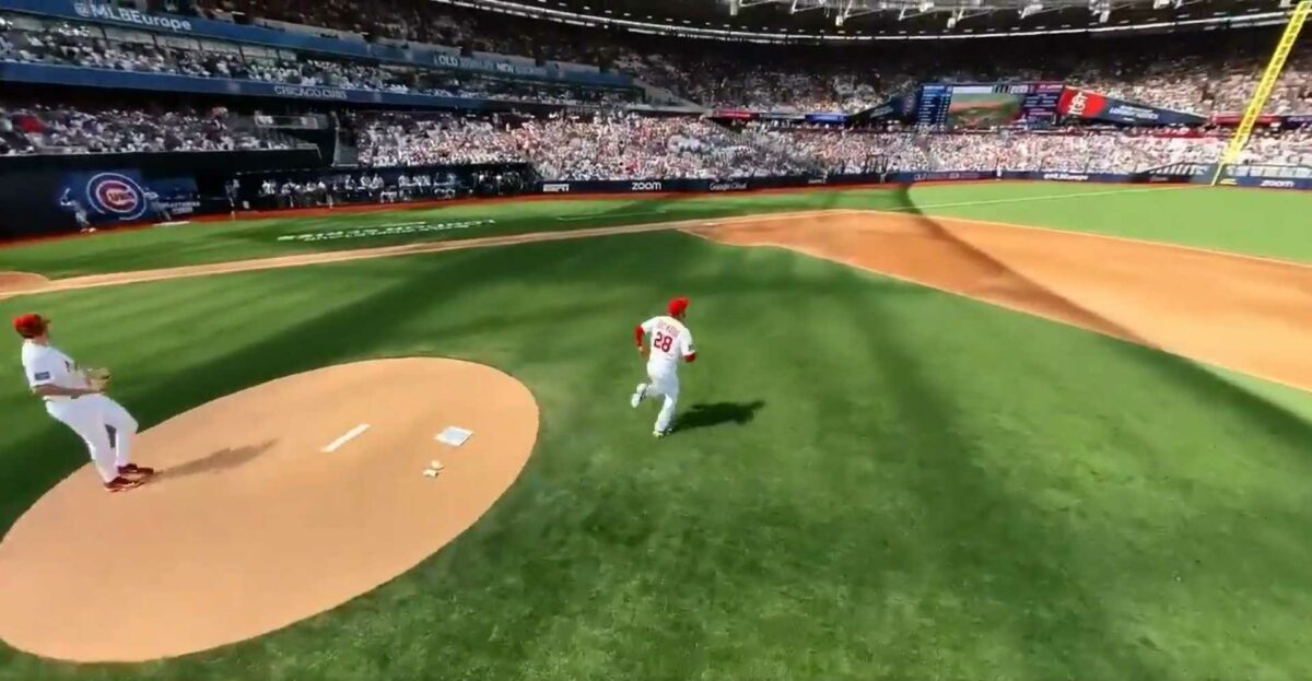 MLB: The Show footage? No, but MLB drone video from Cardinals – Cubs had fans thinking it was