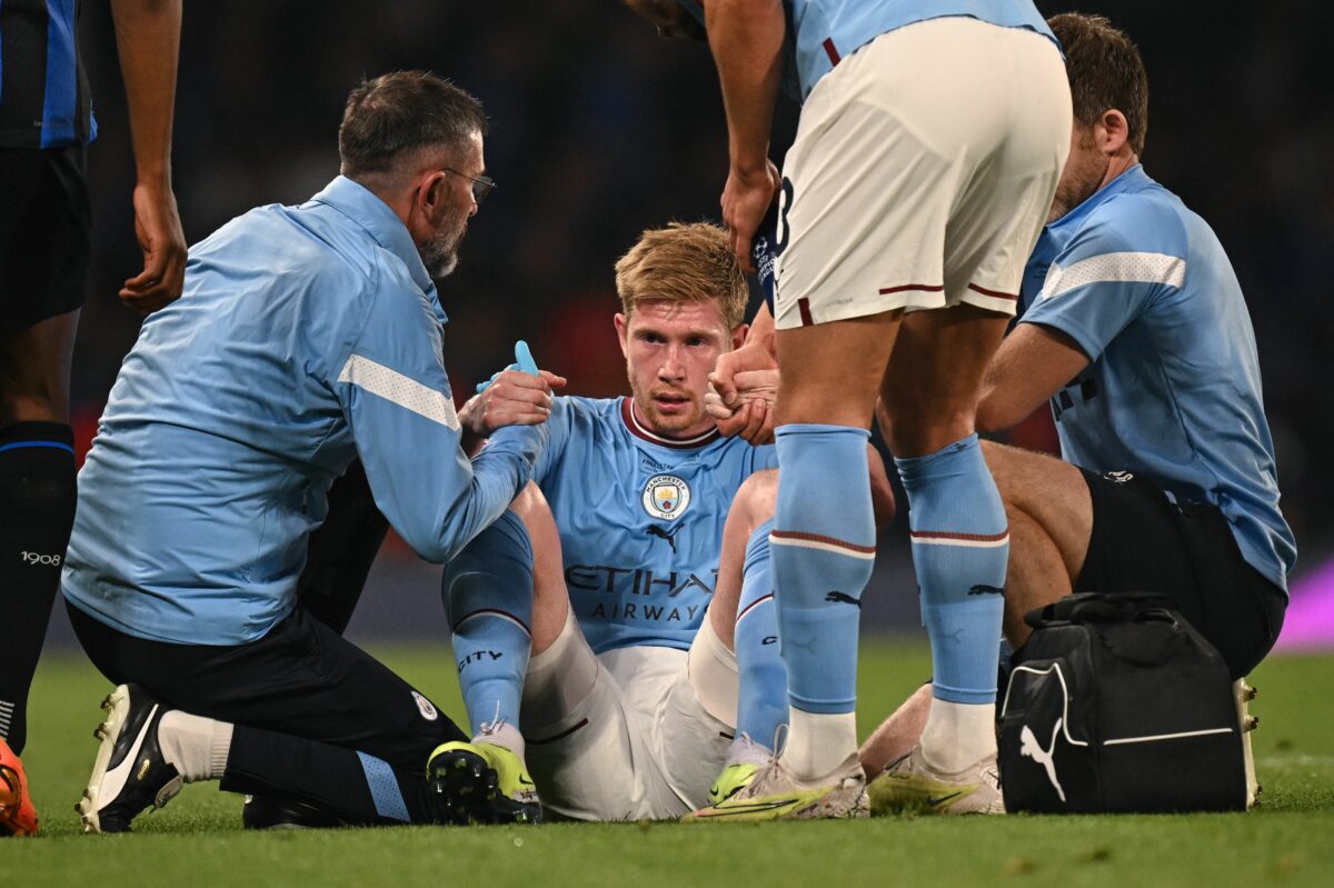 Not again! De Bruyne exits second straight Champions League final with injury