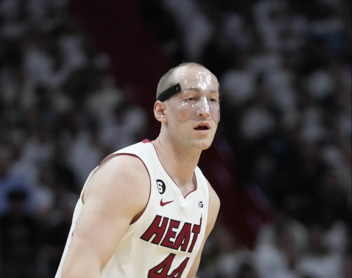 Why Cody Zeller wears a face mask for the Heat in the NBA Finals