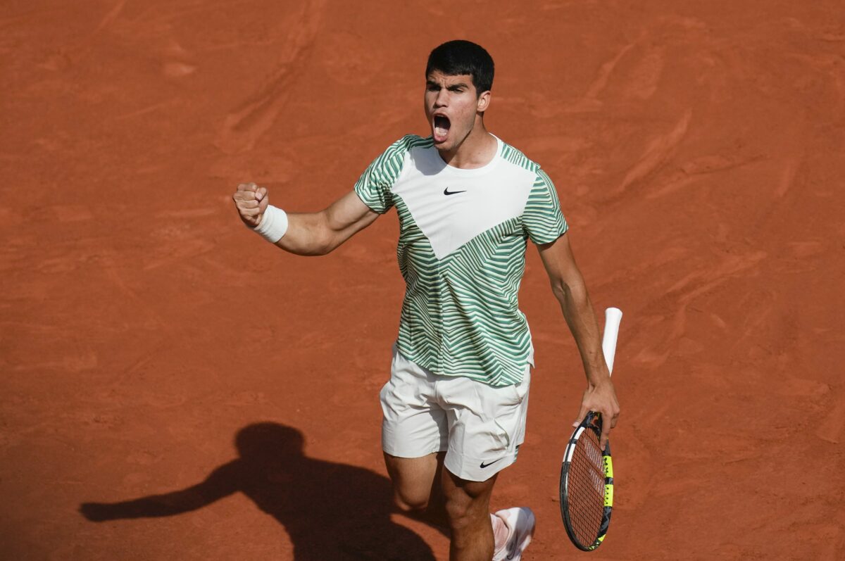 Novak Djokovic could only applaud Carlos Alcaraz’s outrageous point against him in French Open semifinal