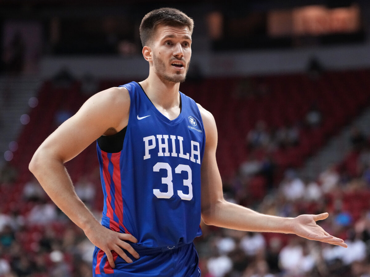 Sixers’ Filip Petrusev’s agent says big man plans to be NBA-bound