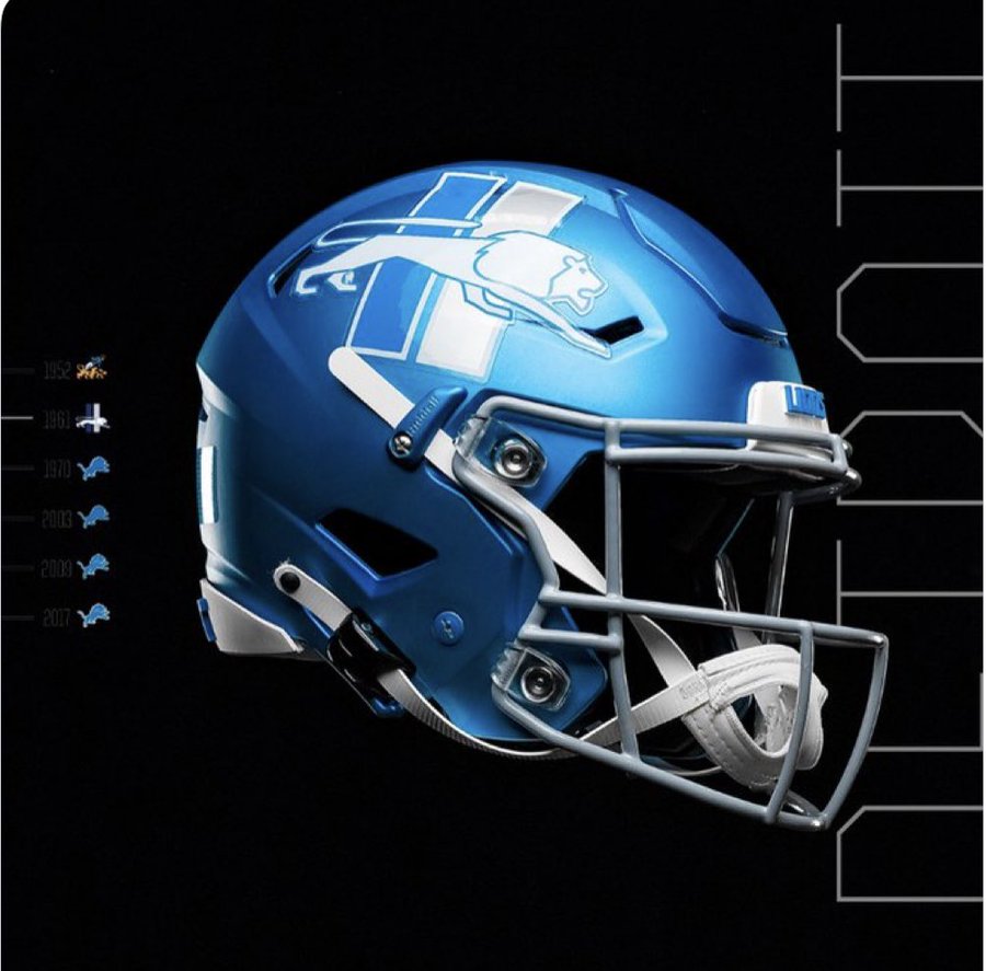 The new Lions alternate helmet unveiled