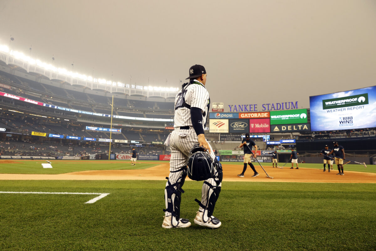 Devastating Canadian wildfires made for an eerie scene at Yankee Stadium