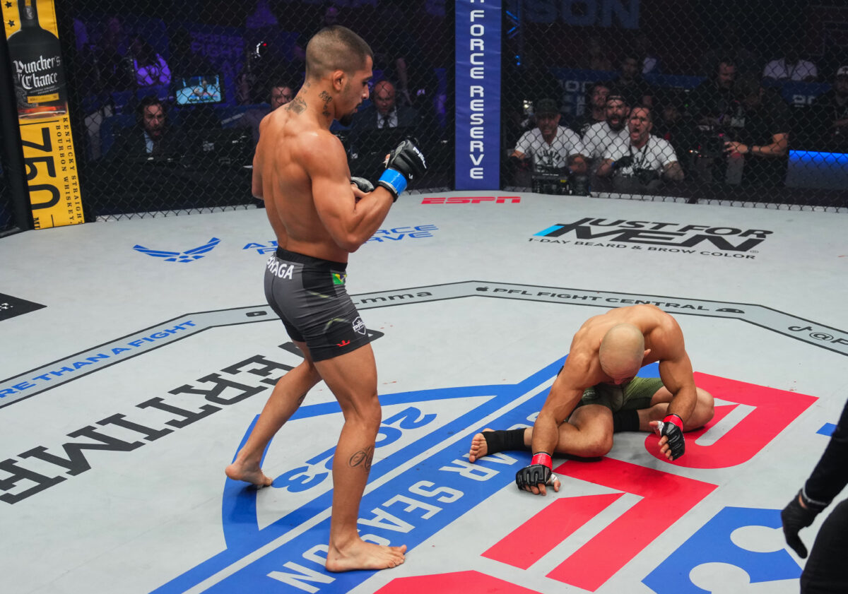 2023 PFL 4 video: Gabriel Braga sends Marlon Moraes into retirement with crushing first-round knockout