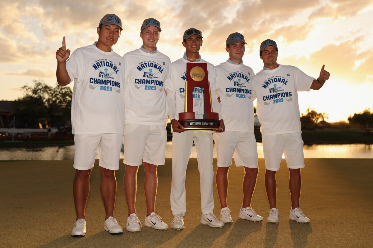 Which school has the most NCAA men’s golf team championships?