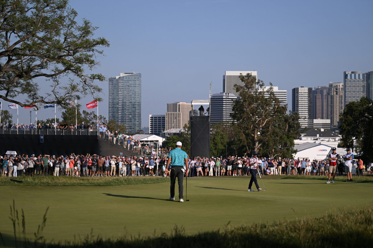The par-3 15th played 81 yards Saturday at the U.S. Open