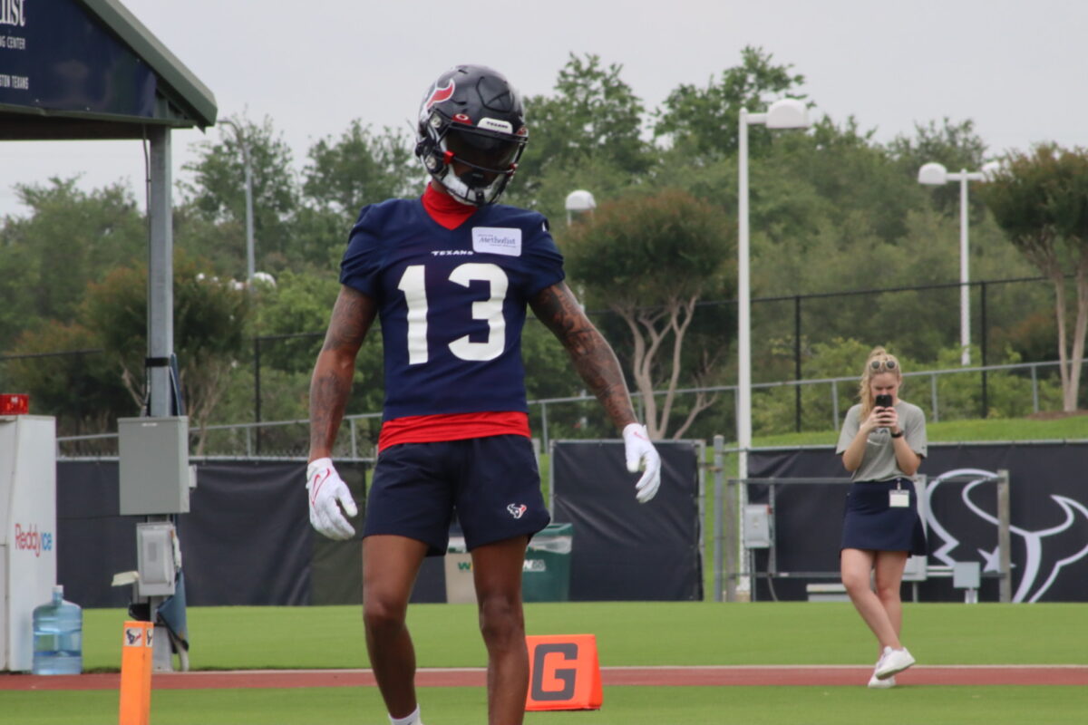 Texans special teams coach Frank Ross says Tank Dell has a certain quickness