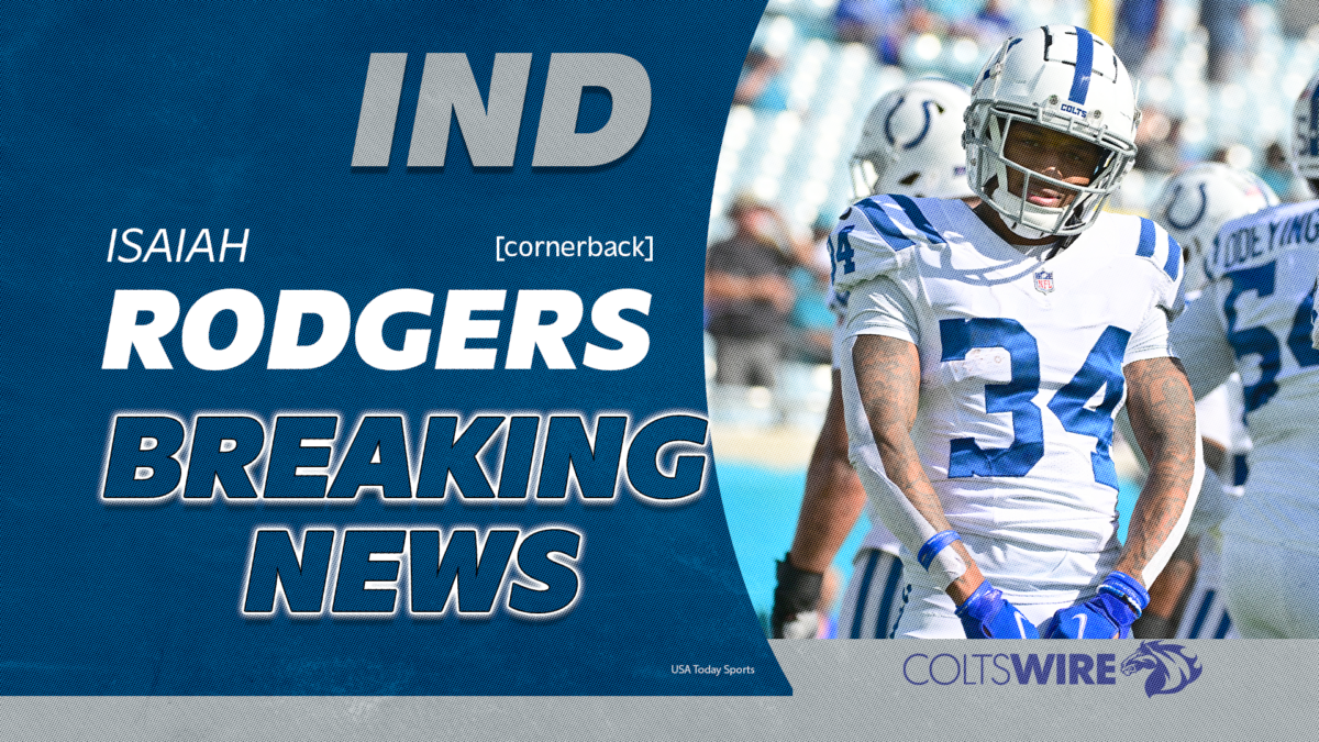 Report: Colts’ Isaiah Rodgers Sr. subject of gambling investigation