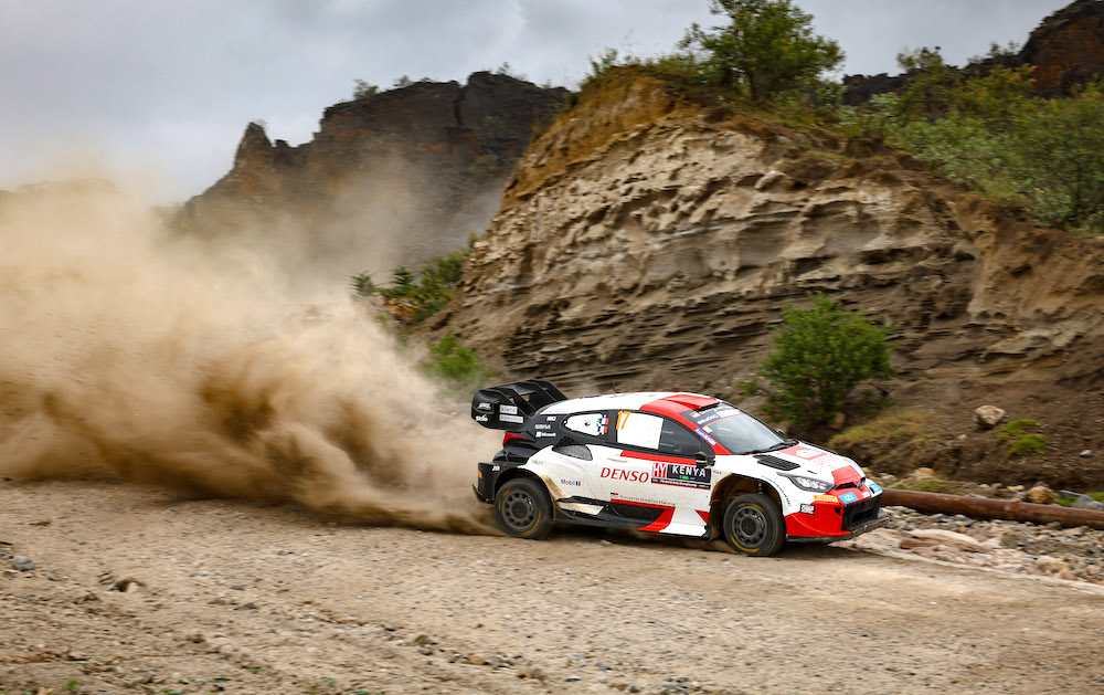 Ogier shrugs off hybrid glitch to boss WRC Safari Rally Friday leg