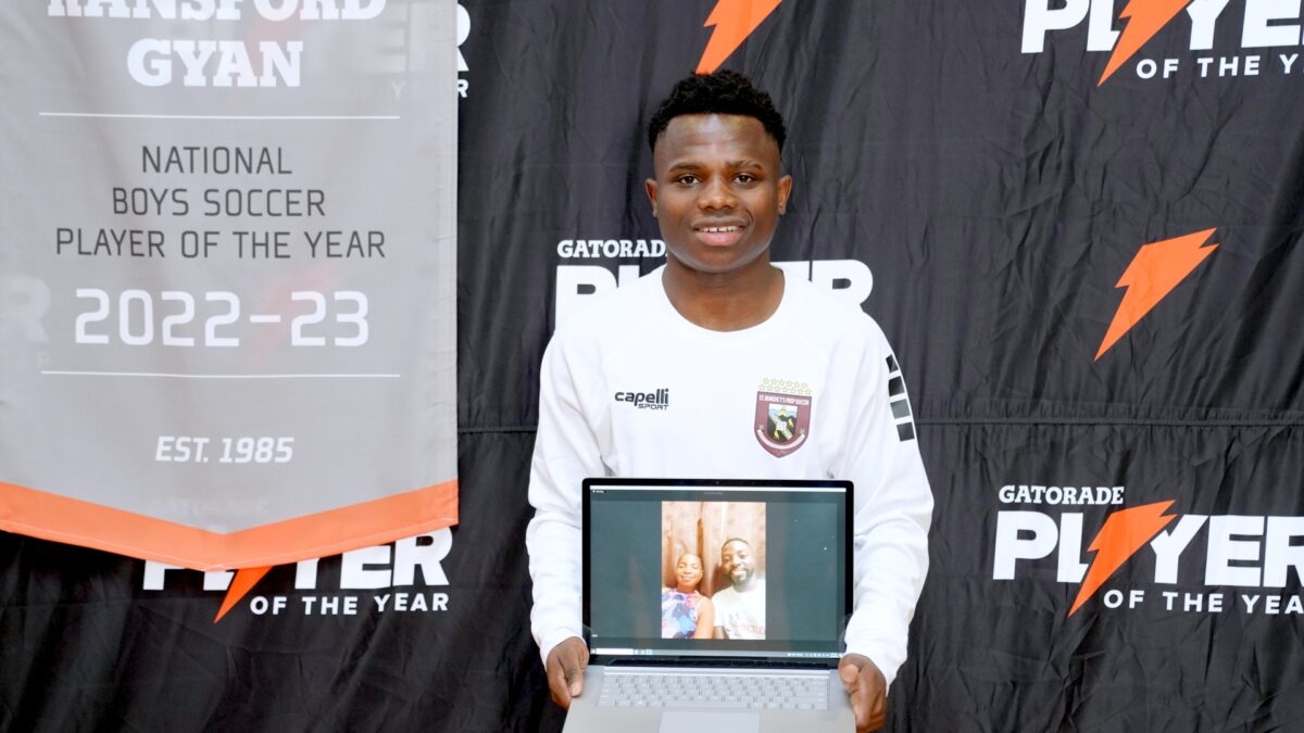 Ransford Gyan named 2022-23 Gatorade National Boys Soccer Player of the Year