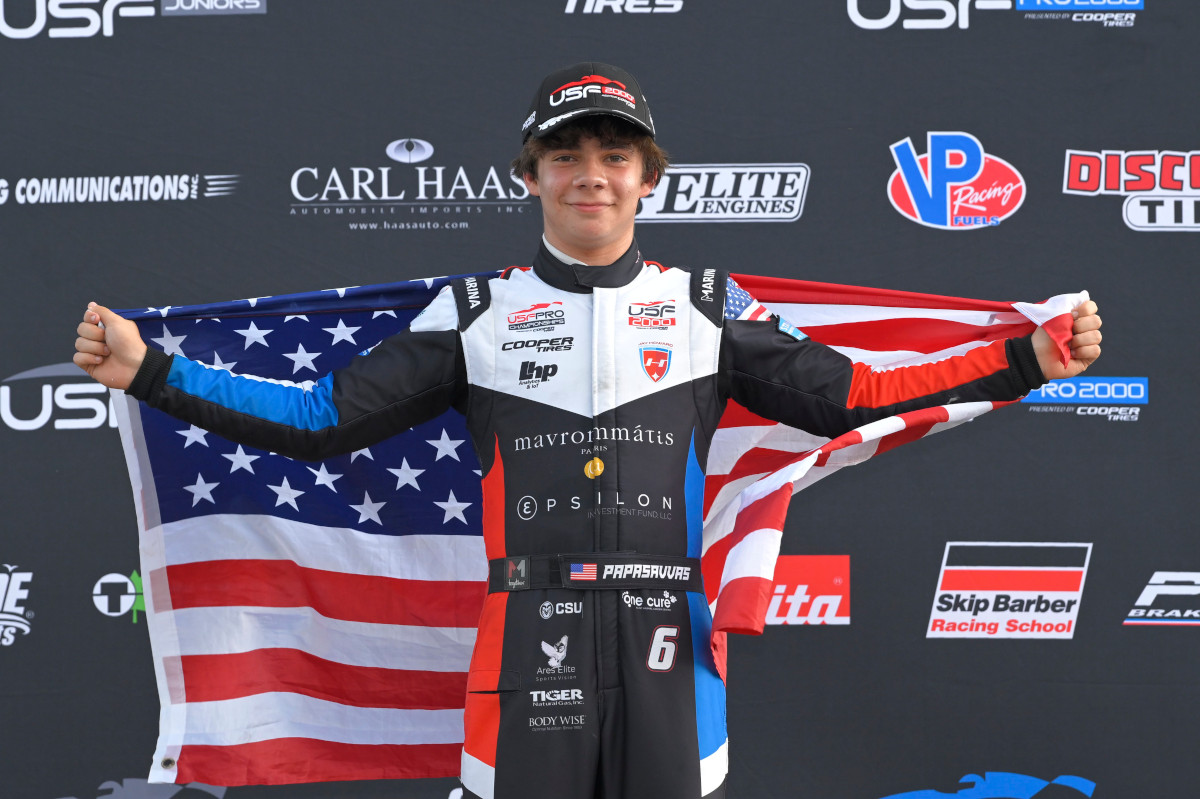 Papasavvas grabs first USF2000 win by narrowest of margins at Mid-Ohio