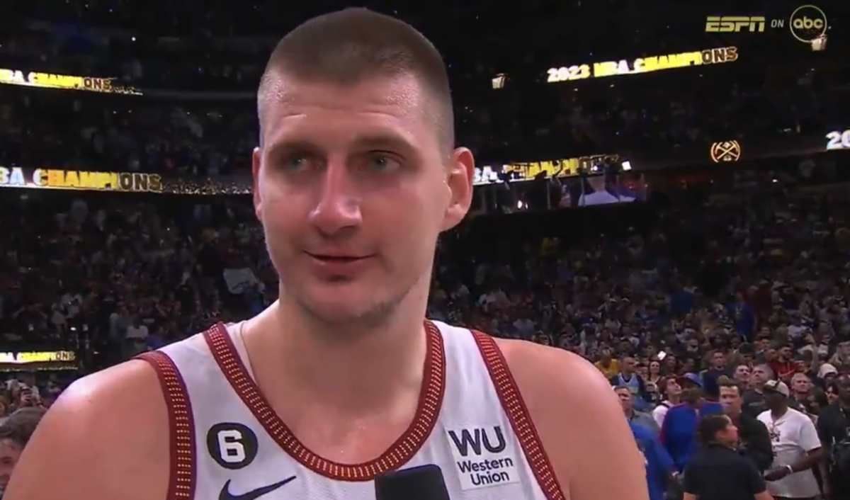 Nikola Jokic had the perfect response after winning a title: ‘The job is done, we can go home now’