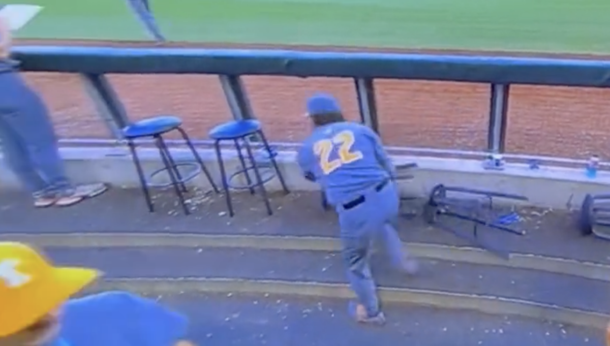 Tennessee coach Tony Vitello punished his players’ poor hitting by turning their dugout stools upside down