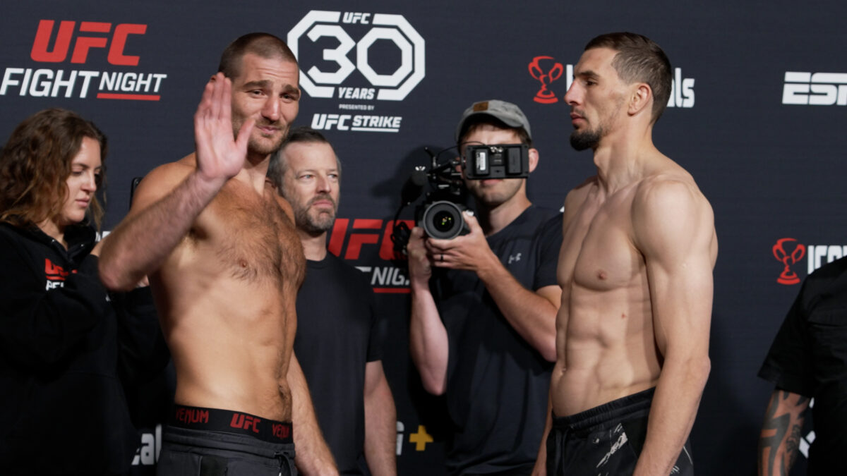 UFC on ESPN 47 video: Sean Strickland, Abus Magomedov have ‘awkward’ main event faceoff