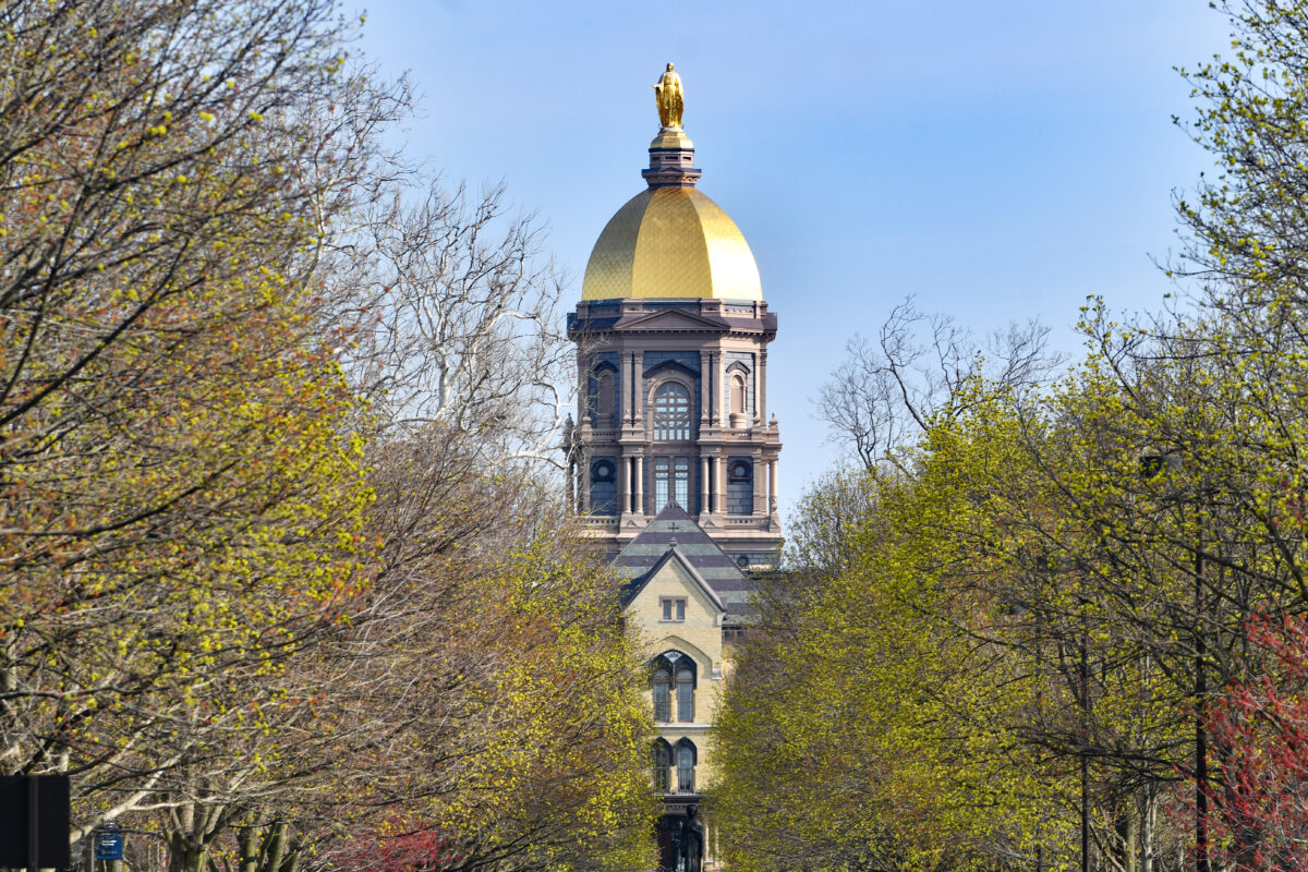 See it: Notre Dame’s Golden Dome in LEGO form