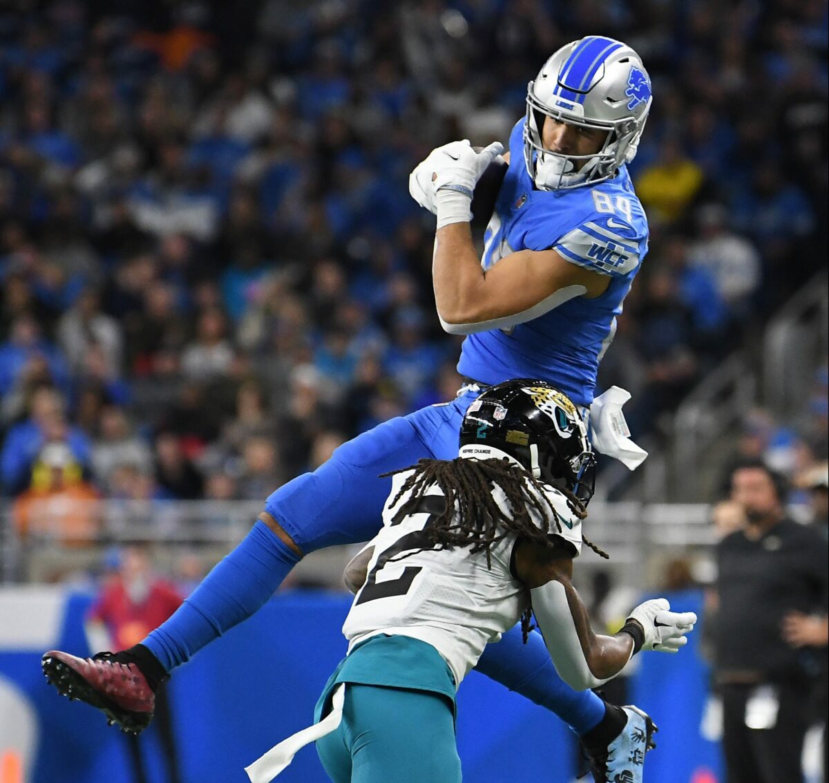 Lions barely threw to TEs aligned in the slot in 2022