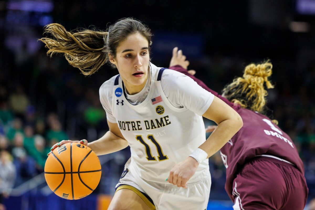 Watch: Notre Dame’s Sonia Citron makes a bunch of shots in practice