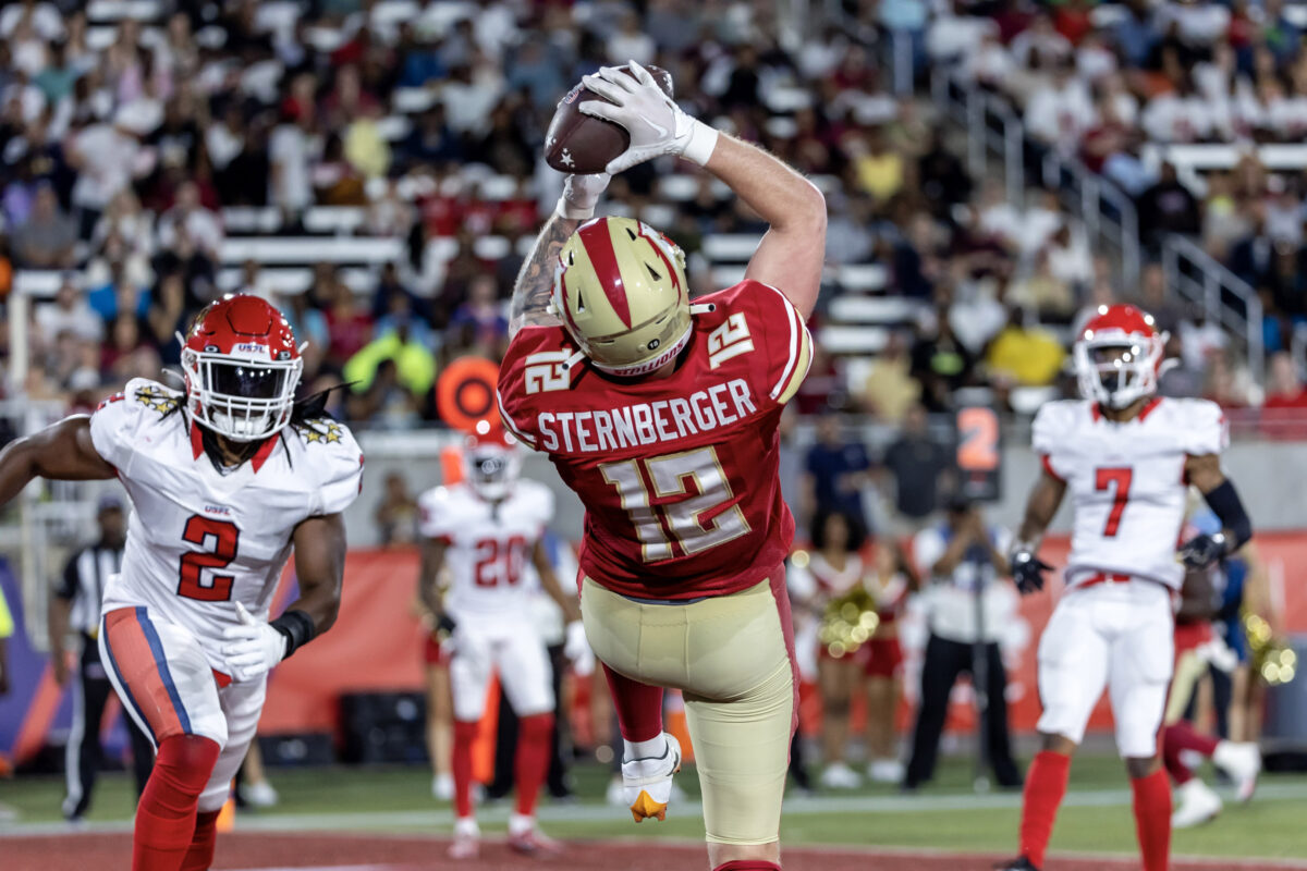Former Texas A&M All-American TE Jace Sternberger is finding his way in the USFL
