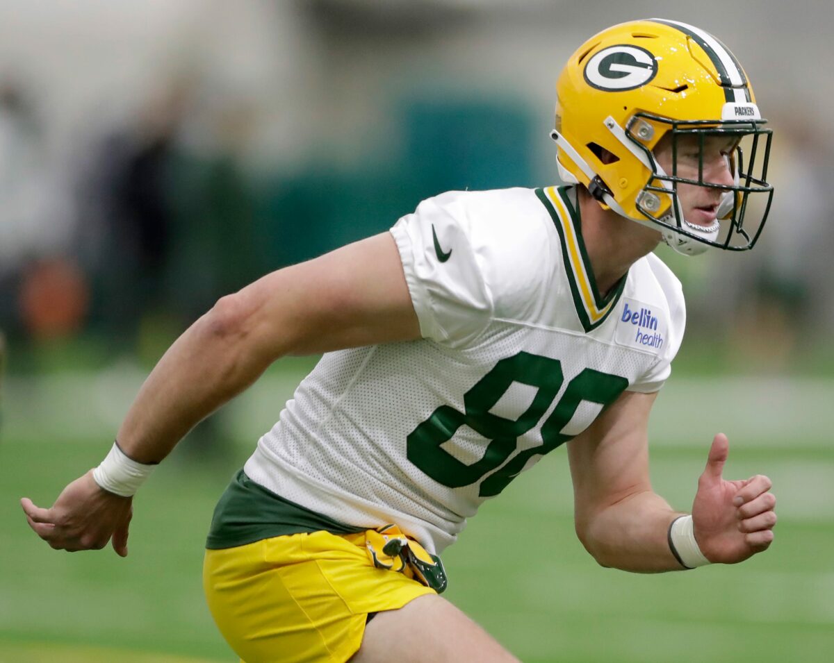 Packers LG Elgton Jenkins excited about speed of Luke Musgrave, Jayden Reed