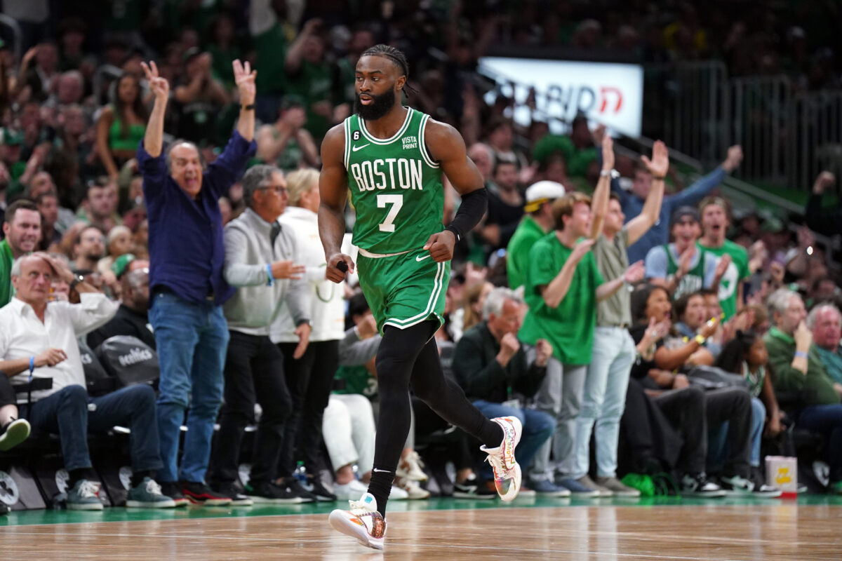 Were Jaylen Brown’s dribbling issues vs. the Miami Heat the result of an injury?
