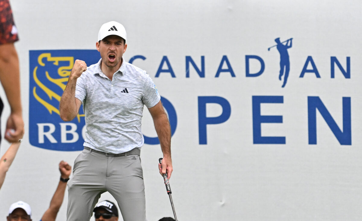 Nick Taylor makes history with 72-foot putt to win 2023 RBC Canadian Open in fourth playoff hole