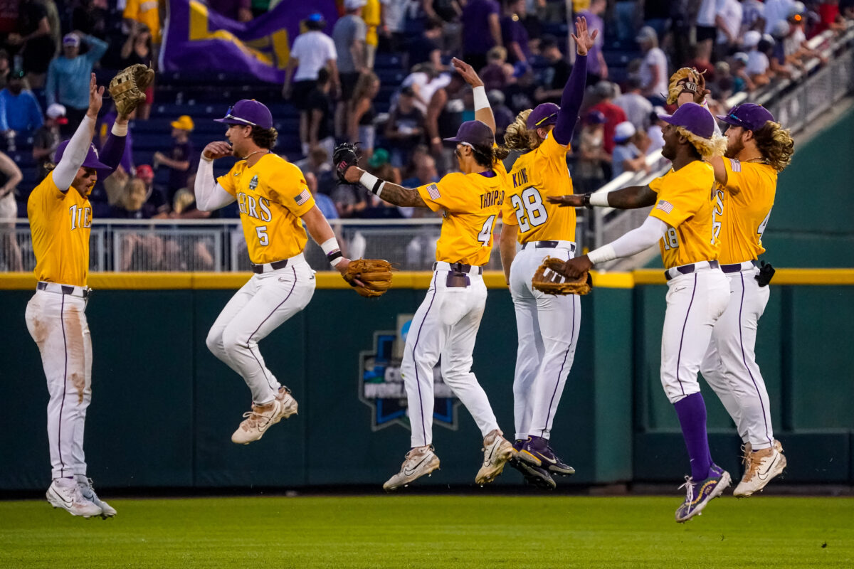 PHOTOS: LSU shuts out Tennessee to stay alive in College World Series