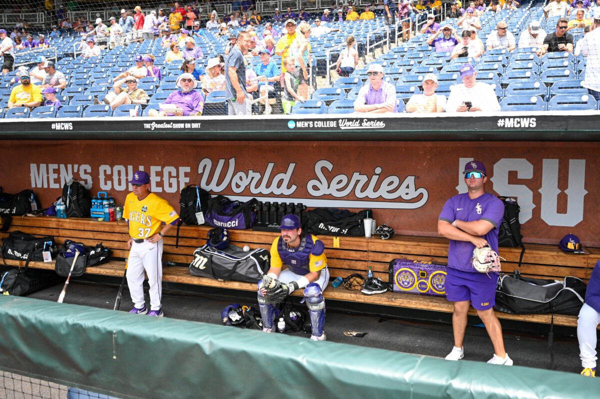Reactions from LSU’s historic loss to Florida in Game 2 of the College World Series final