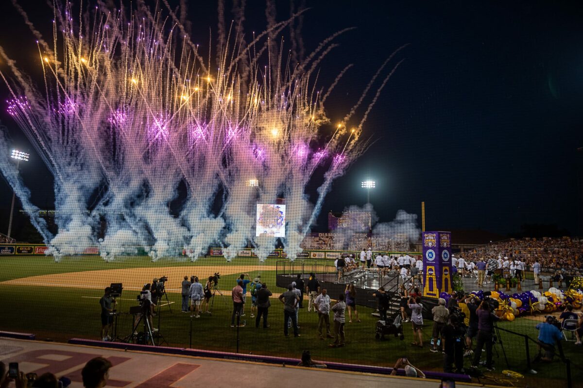 Photos from LSU’s national championship celebration at Alex Box Stadium
