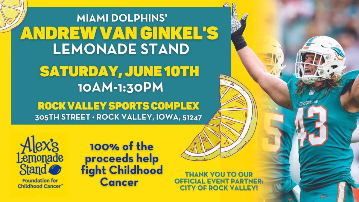 Dolphins LB Andrew Van Ginkel’s family hosting charitable event in Iowa