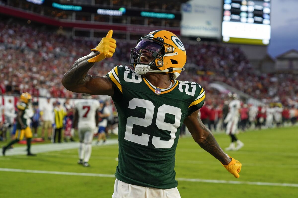 Packers cornerbacks limited separation when in man coverage in 2022